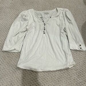 Free People 3/4 sleeve length blouse (size Large)